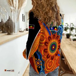NAIDOC Week 2022 Women Casual Shirt Aboriginal and Torres Strait Islander Together