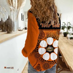 Personalised 1 July Australia Territory Day Women Casual Shirt Aboriginal Pattern