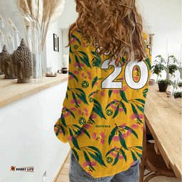 Custom Aussie Matildas Women Casual Shirt Football Australia 2023 Silver Princess Unique