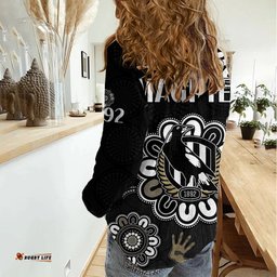 AFL Collingwood Magpies Football Magpies 1892 Women Casual Shirt