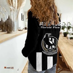 Collingwood Football 2023 Women Casual Shirt Go Magpies Sporty Style