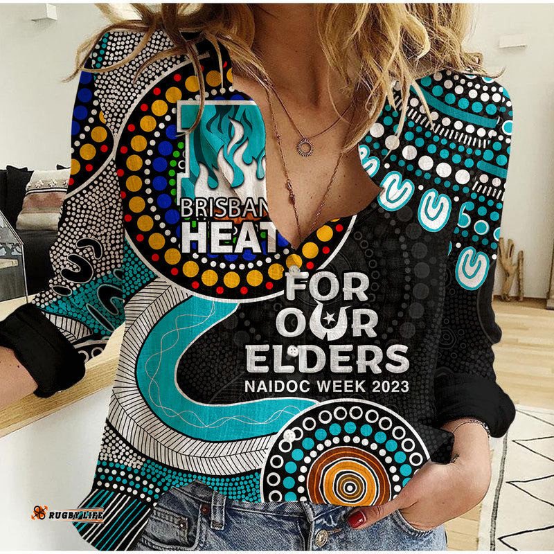 Brisbane Heat Cricket Casual Shirt NAIDOC 2023 Aboriginal
