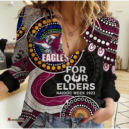 Sea Eagles Rugby Casual Shirt NAIDOC 2023 Aboriginal