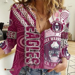 Vibe Hoodie Clothing - Manly Warringah Sea Eagles Sporty Style Women Casual Shirt