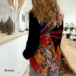 Women Casual Shirt Aboriginal Lives Matter & Black Lives Matter