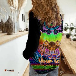 Personalised Australia Scorpio Tarantulas Spider Zodiac Women Casual Shirt Auz Astrology Aboriginal - Rainbow