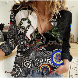 Panthers Rugby Casual Shirt NAIDOC 2023 Patterns