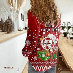 Custom Renegades BBL Women Casual Shirt Christmas Vibe 2023