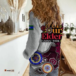 Sea Eagles Rugby Casual Shirt NAIDOC 2023 Patterns