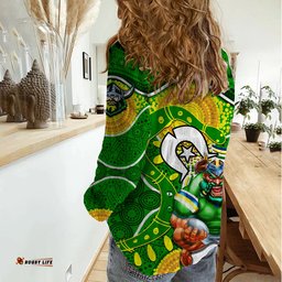 Raiders Mascot NRL Women Casual Shirt NAIDOC