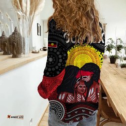 Custom Personalised Australia Indigenous Aboriginal Family Women Casual Shirt