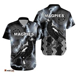 Magpies Flash Newest Hawaiian Shirt Collingwood Style
