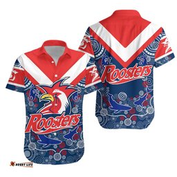 Australia Roosters Hawaiian Shirt Indigenous