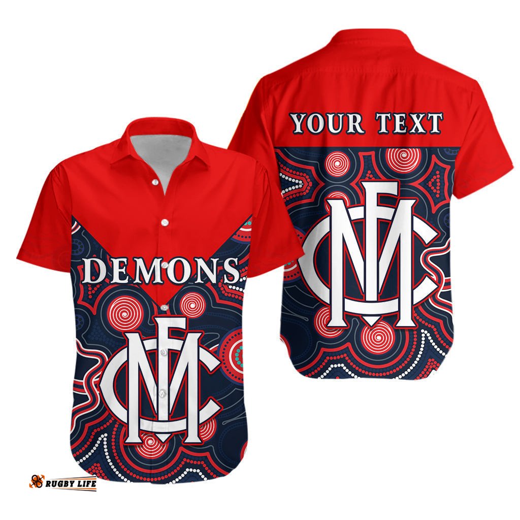 Custom Personalised Melbourne Demons Hawaiian Shirt We are the Champions