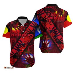 Australia NAIDOC Week Hawaiian Shirt Essendon Bombers Black