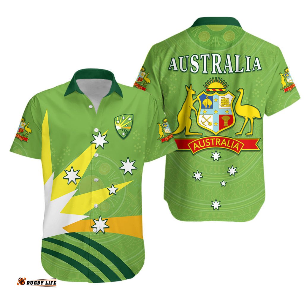 Cricket Australia Hawaiian Shirt Proud Aussie Aboriginal