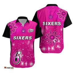 Sydney Sixers Hawaiian Shirt Cricket Australia Aboriginal