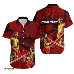 Custom Personalised Didgeridoo Hawaiian Shirt Aboriginal