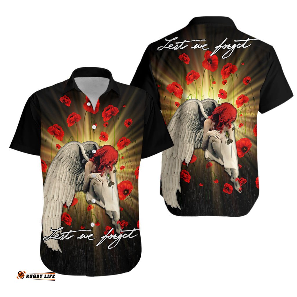 ANZAC Angel Lest We Forget Hawaiian Shirt 0