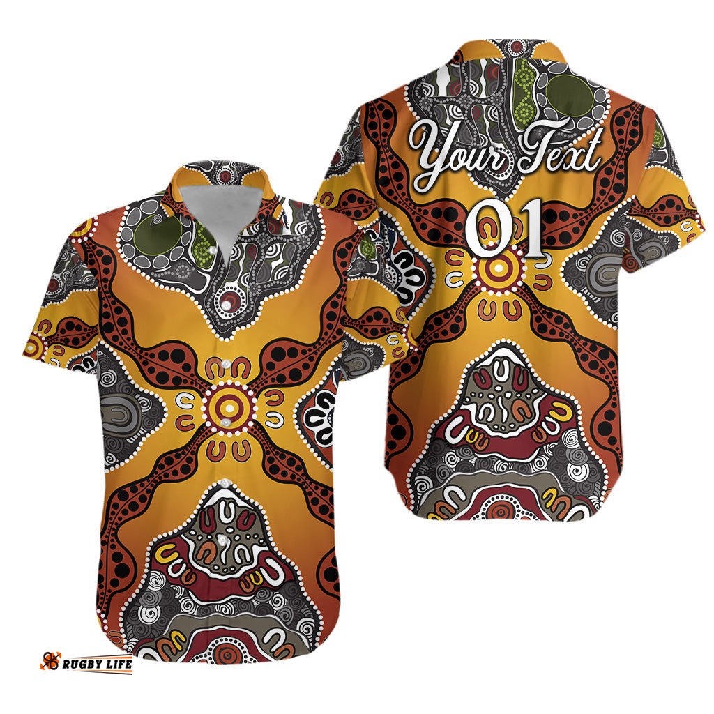 Custom Personalised Aboriginal Art Special Vibes Hawaiian Shirt Indigenous