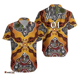Custom Personalised Aboriginal Art Special Vibes Hawaiian Shirt Indigenous