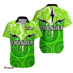 Sydney Thunder Cricket Aboriginal Thunder Hawaiian Shirt 0