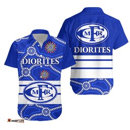 Mines Rovers Football Club Hawaiian Shirt Goldfields Football Indigenous Diorites