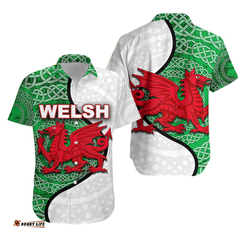 Wales Welsh Dragons Hawaiian Shirt 0
