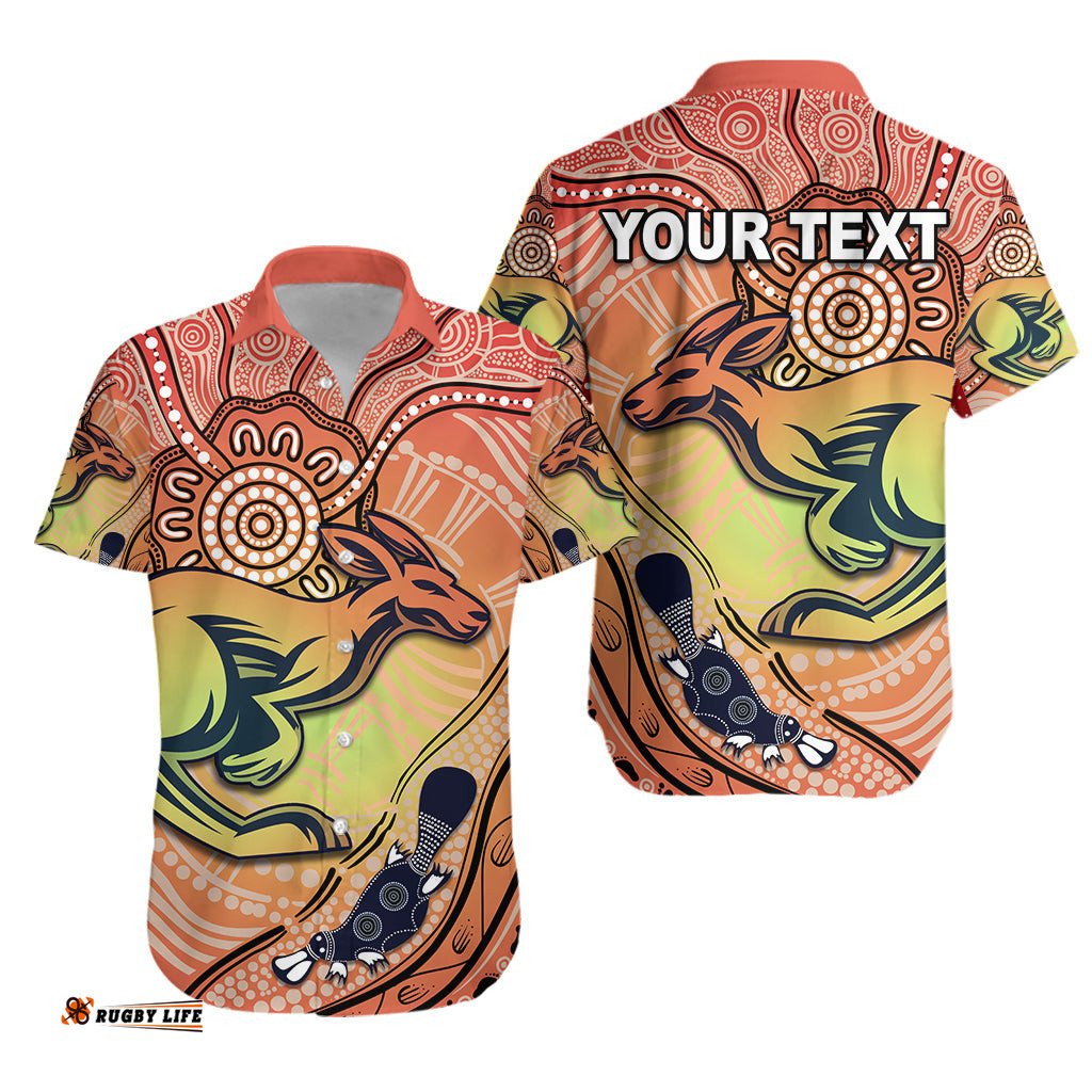 Custom Personalised Kangaroos Indigenous Hawaiian Shirt Beautiful Life