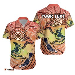 Custom Personalised Kangaroos Indigenous Hawaiian Shirt Beautiful Life