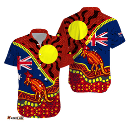 Australia Day Indigenous Art Hawaiian Shirt
