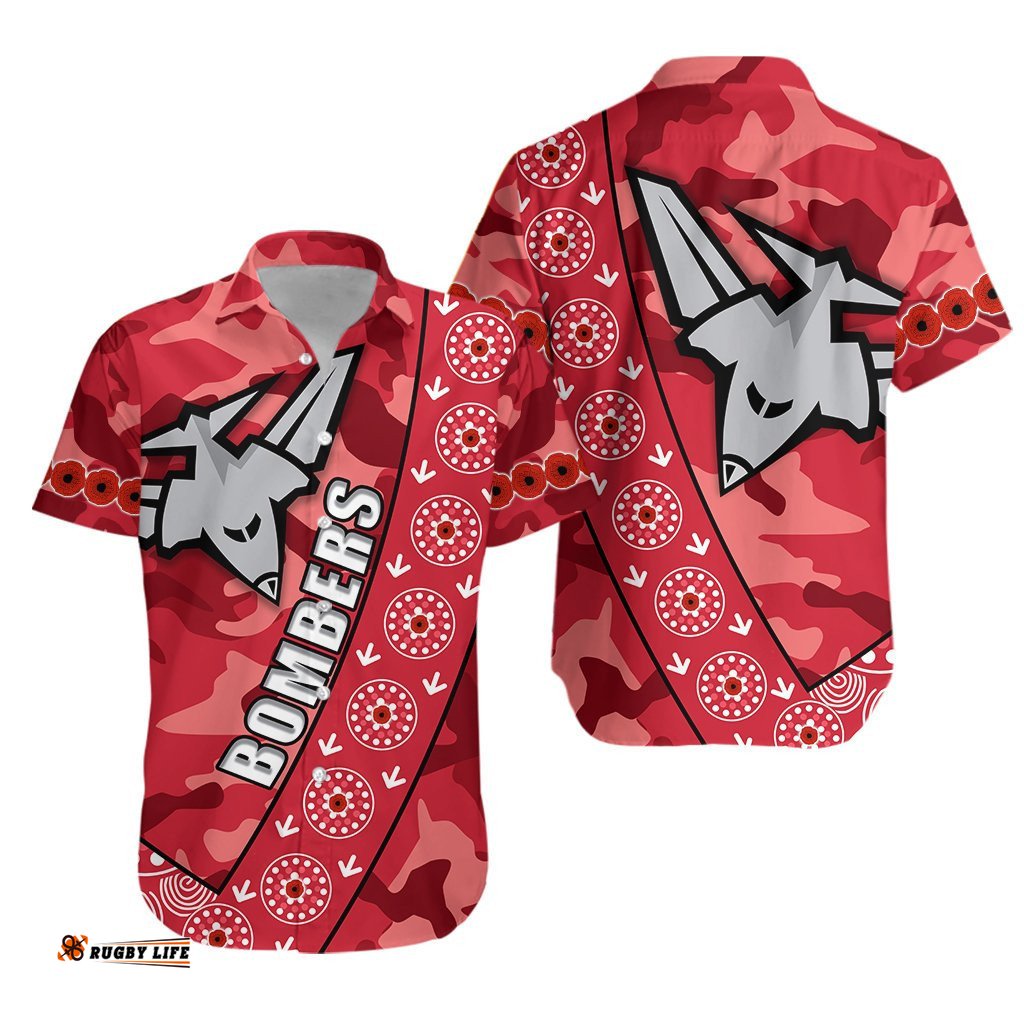 Bombers ANZAC Hawaiian Shirt Essendon