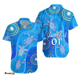 Custom Personalised Aboriginal Art Turtle Hawaiian Shirt Indigenous Simple Vibes