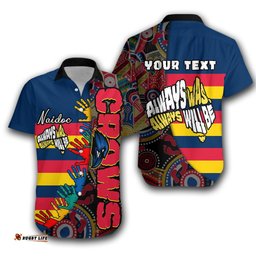 Custom Personalised Adelaide NAIDOC Week Hawaiian Shirt Crows Aboriginal Special Style