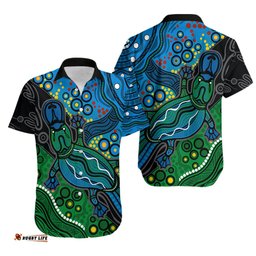 Aboriginal Platypus Hawaiian Shirt Tribal No.2