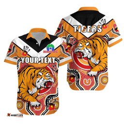 Custom Personalised Tigers NAIDOC Hawaiian Shirt Wests Indigenous