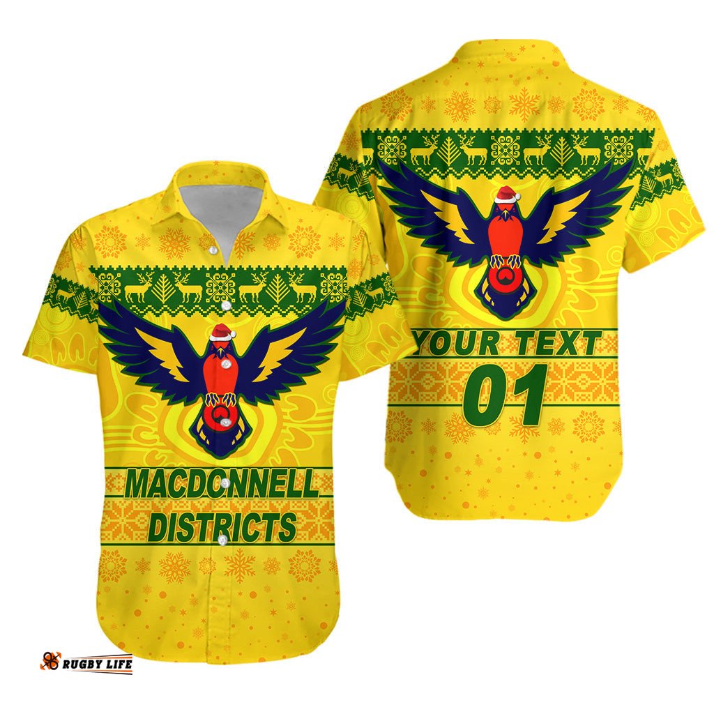 Custom Personalised MacDonnell Districts Hawaiian Shirt Christmas Simple Style