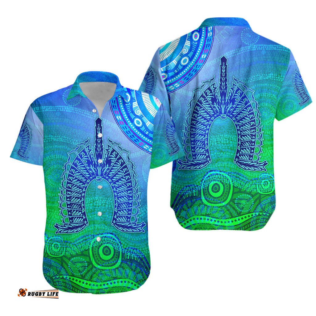 Aboriginal Torres Strait Islands Hawaiian Shirt Wave Vibes