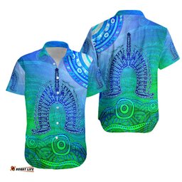 Aboriginal Torres Strait Islands Hawaiian Shirt Wave Vibes