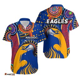 NAIDOC West Coast Eagles Hawaiian Shirt Indigenous Style