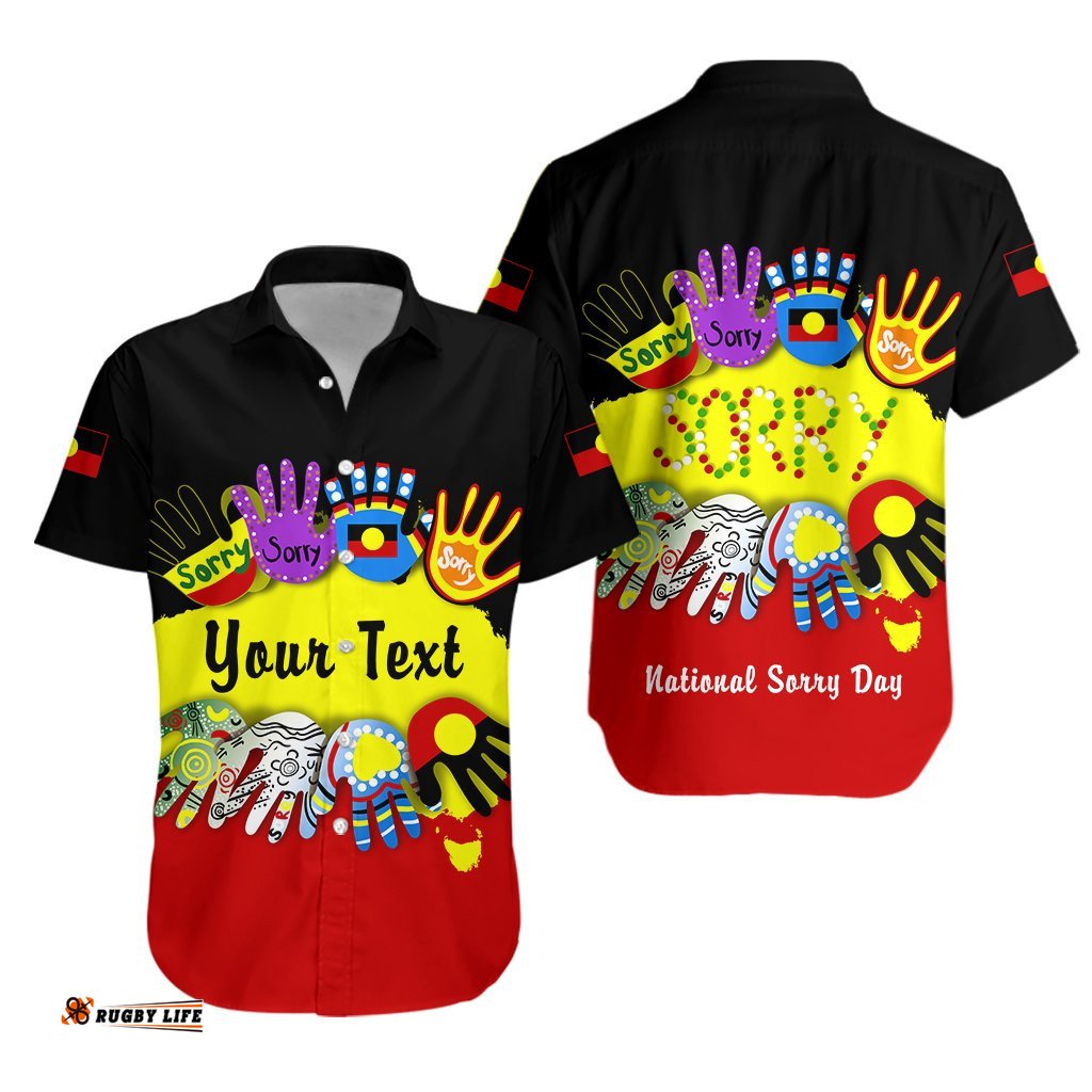 Custom Personalised National Sorry Day Hawaiian Shirt Version 01 Australian Aboriginal