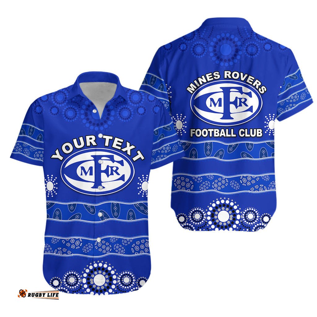 Custom Personalised Mines Rovers Football Club Hawaiian Shirt Diorites Indigenous GFL