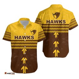 Hawthorn Hawaiian Shirt Aboriginal Dot Painting