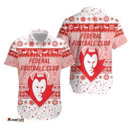 Federal Football Club Hawaiian Shirt Christmas Simple Style White