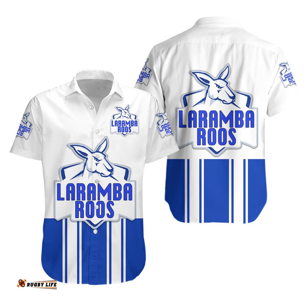 Laramba Roos Football Club Hawaiian Shirt Kangaroos Original White
