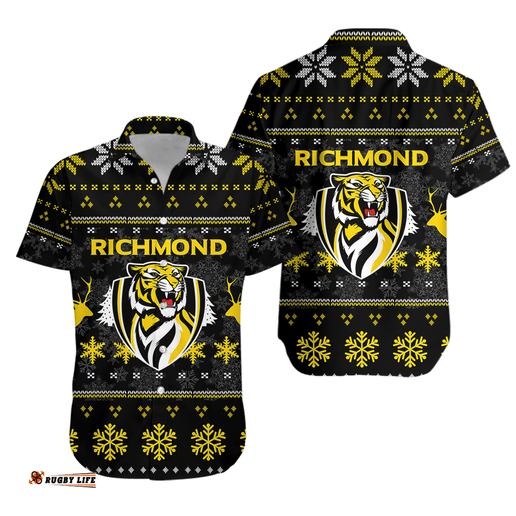 Richmond Football Club Hawaiian Shirt Christmas Ugly Style