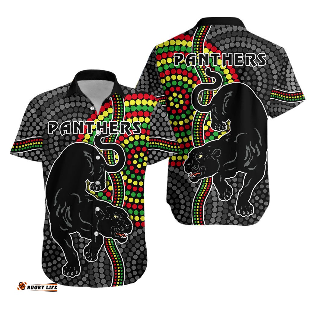 Panthers Hawaiian Shirt Simple Wild Indigenous