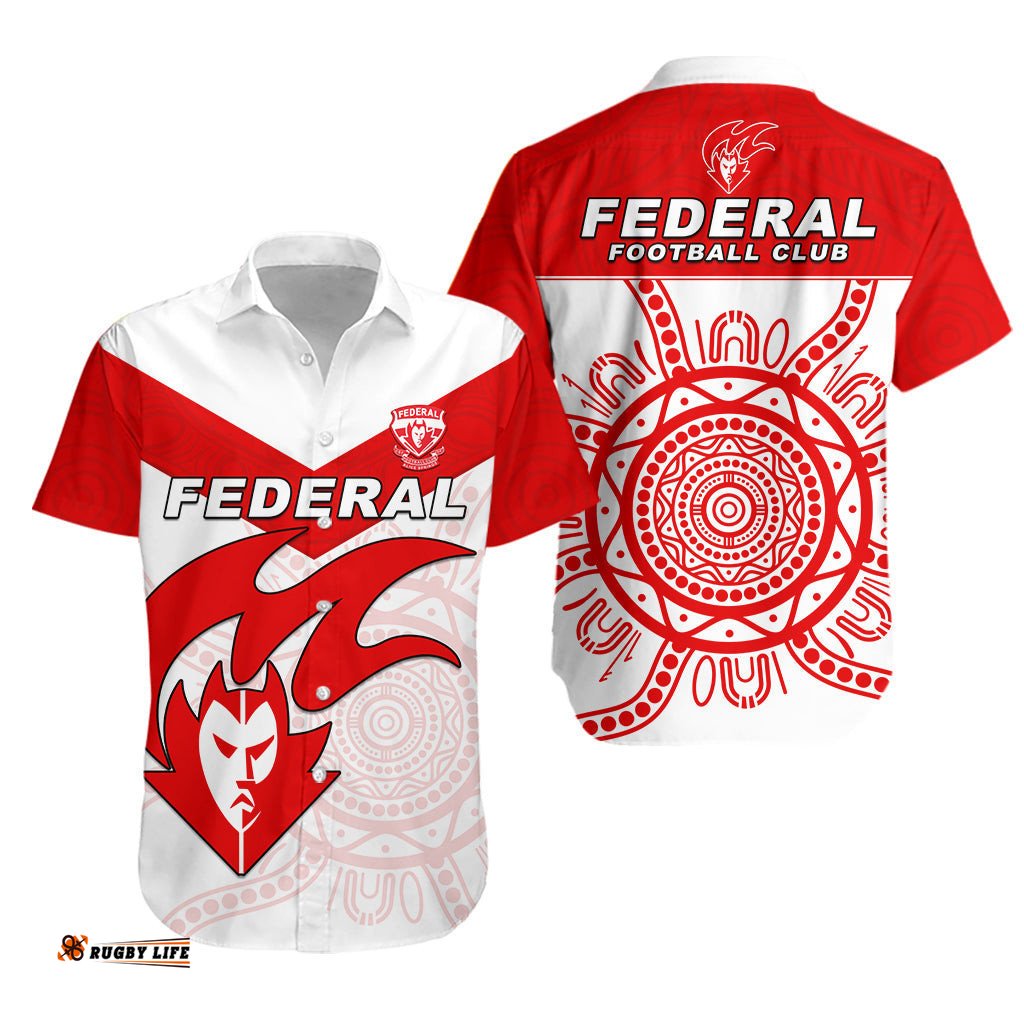 Federal Football Hawaiian Shirt Indigenous Impressive