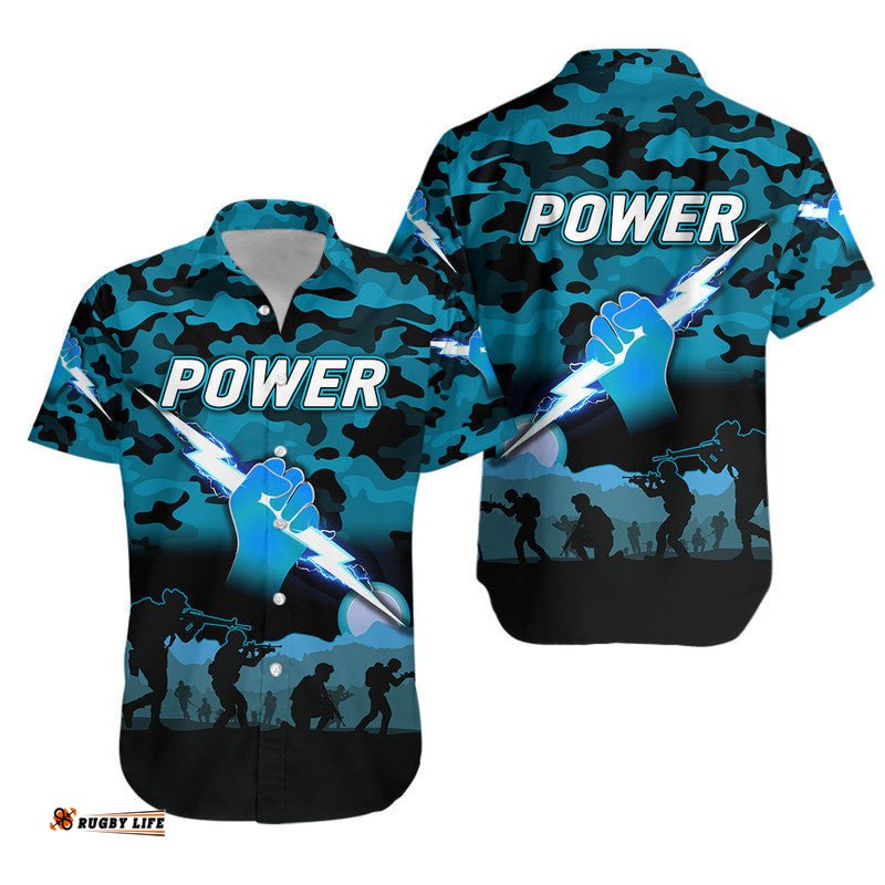 Port Adelaide Power ANZAC Hawaiian Shirt Simple Style