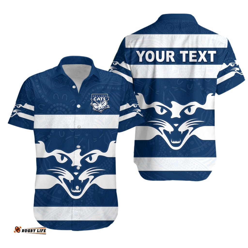 Custom Personalised Cats Energetic Hawaiian Shirt Indigenous